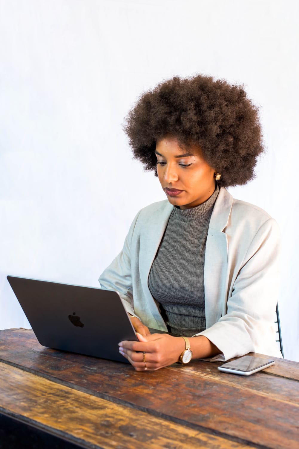 Mélissa au travail